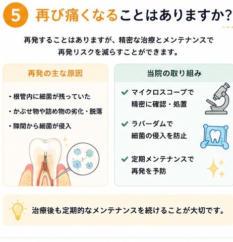 再び痛くなることはありますか